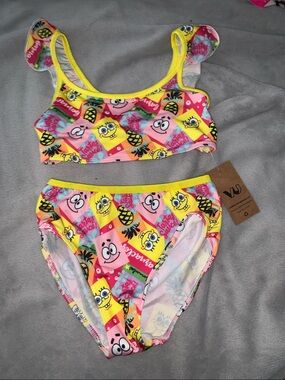NWT Girl's Spongebob 2pc bikini